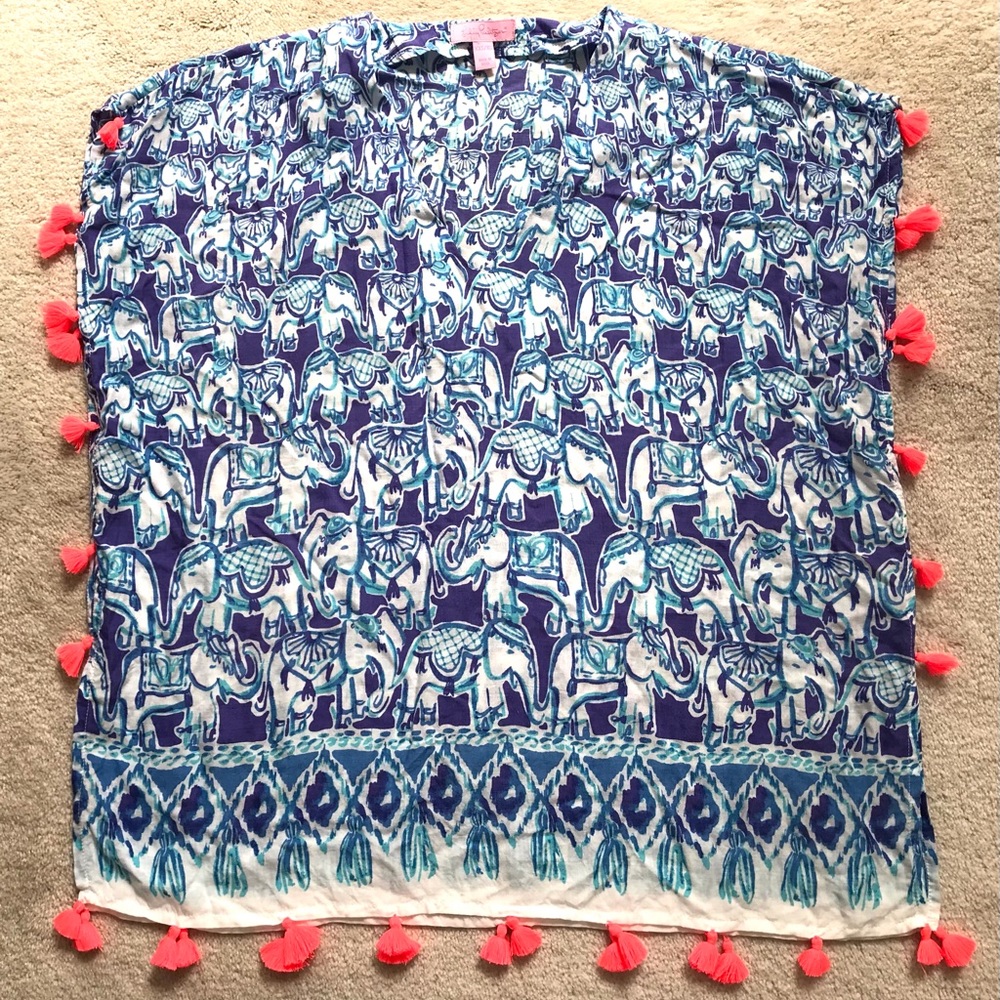 Lilly Pulitzer Cute/Sexy Beach Cover-up Flowy Top